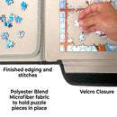 MARY MAXIM PORTABLE JIGSAW PUZZLE BOARD MAT ORGANIZER STORAGE1500 PIECES - BLACK - Brand New