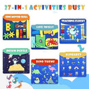 Busy Board Toddler Stocking Stuffers - Sensory Toys for Toddlers, Magic Blue - Brand New