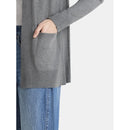 TIME AND TRU WOMEN'S OPEN FRONT CARDIGAN SWEATER,SIZE: M - CHARCOAL GRAY HEATHER - Brand New