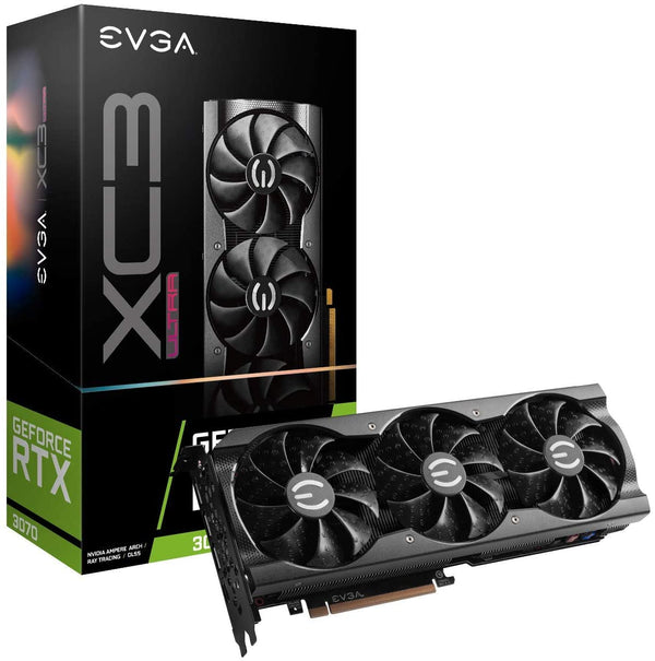 EVGA GeForce RTX 3070 XC3 Ultra Gaming 8GB GDDR6 08G-P5-3755-KR - Black Like New