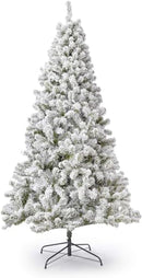 KING OF CHRISTMAS 7' PRINCE FLOCK® ARTIFICIAL CHRISTMAS TREE UNLIT - FLOCKED - Like New