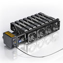 SOMBAO Complete Mining Rig Ethereum BTC RVN 8GPUs Run Ethash OpenFrame - Black - Brand New