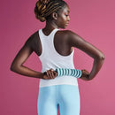 ALL IN MOTION ADJUSTABLE HANDHELD ROLLER - BLACK/LIGHTBLUE - Like New