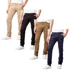 GALAXY BY HARVIC MEN'S FLEX 4 WAY STRETCH PANTS - SIZE: MEN 36/32 - KHAKI - Brand New