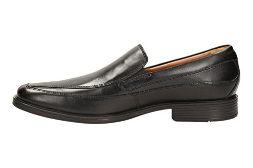 26110312 CLARKS MEN'S TILDEN FREE LOAFE BLACK LEATHER SIZE 10.5 BLACK LEATHER - Like New