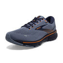 BROOKS MEN GHOST 15 NEUTRAL RUNNING SHOE FLINTSTONE/PEACOAT/OAK SIZE 10 - Like New