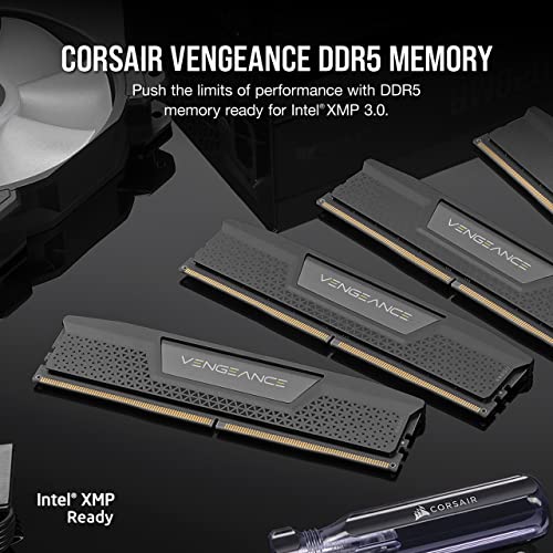 CORSAIR VENGEANCE DDR5 RAM 32GB (2x16GB) 5600MHz CL40-40-40-77 XMP - Black - Like New