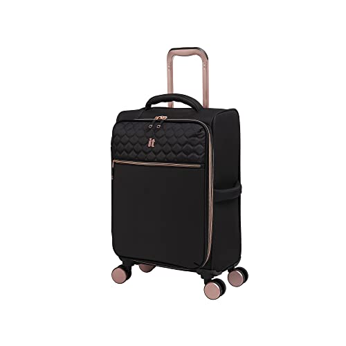 IT LUGGAGE DIVINITY II 22 INCH SOFTSIDE CARRY-ON 8 WHEEL SPINNER - BLACK Like New