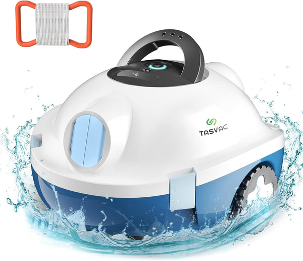 TASVAC Automatic Cordless Robotic Pool Cleaner, 90 Mins Runtime - Scratch & Dent