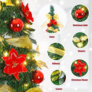 DECOWAY PRE LIT PRE DECORATED CHRISTMAS TREE POP UP, UO056789 - MULTICOLOR - Like New