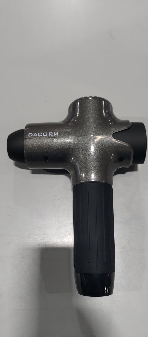 DACORM MASSAGE GUN DEEP TISSUE PERCUSSION MUSCLE MASSAGE GUN - PURE GRAY - Like New