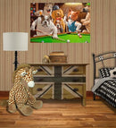 LEPCKIAT DOGS PLAYING BILLIARDS FUNNY FLAG 3X5FT,MEME FLAG,VIVID COLOR - Like New