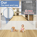 SAIR PET REINFORCED 90 INCH WIDE DOORWAY GATE, FOR DOORS, DOGS, BABIES - WHITE - Like New