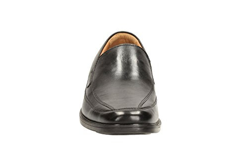 26110312 CLARKS MEN'S TILDEN FREE LOAFE BLACK LEATHER SIZE 10.5 BLACK LEATHER - Like New