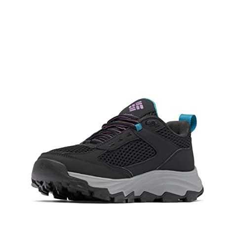 COLUMBIA WOMEN'S HATANA BREATHE - BLACK/DARK LAVENDER - SIZE 8 - Like New