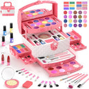 GirlsHome Kids Makeup Kit for Girl 35 Pcs Washable Girl Toys Real - B09XVBT7PF - Brand New