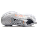 HOKA WOMEN'S BONDI 8 RUNNING SHOES - SIZE 8 - HARBOR MIST/LUNAR ROCK - Like New