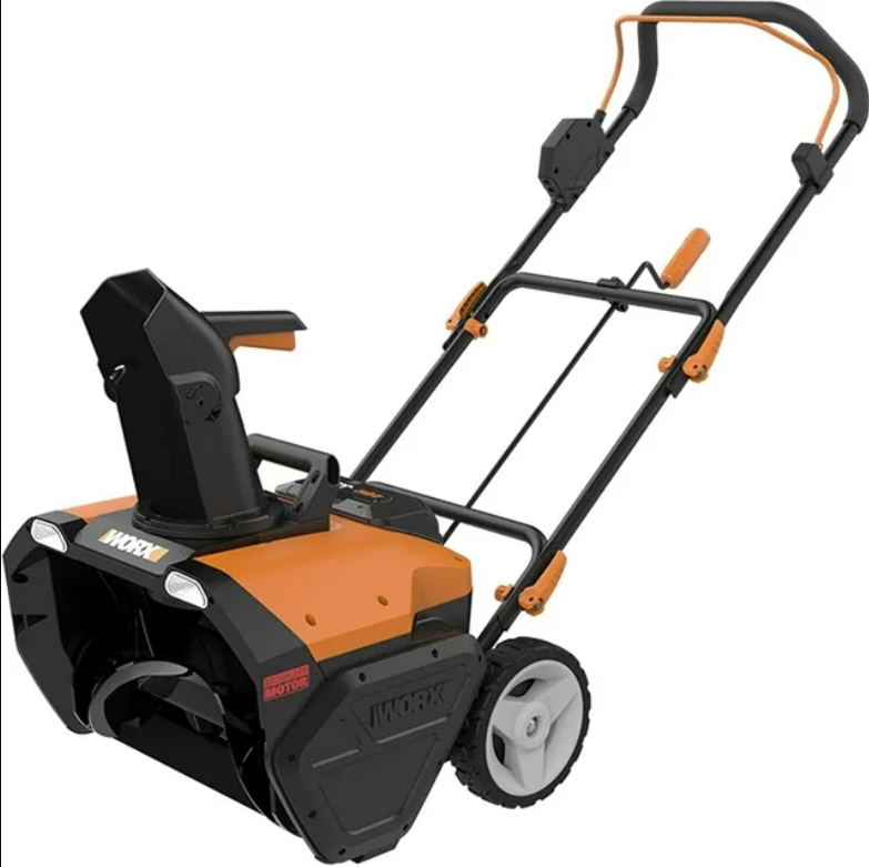 WORX 40V Power Share Snow Blower Included batteries/chargers WG471 ORANGE/BLACK - Like New