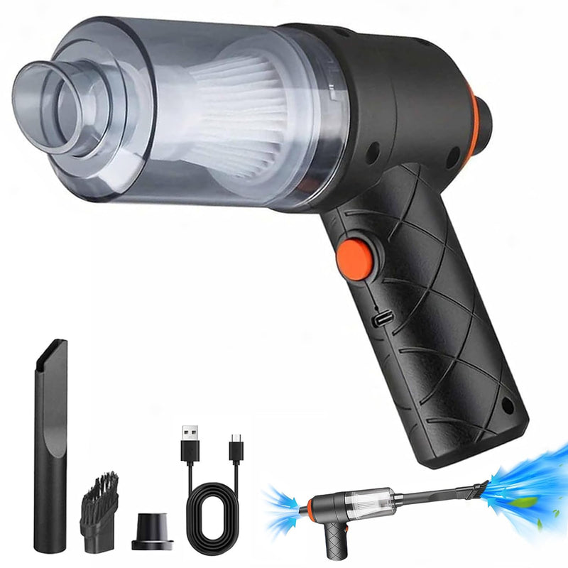 DCKENGO HANDHELD CAR VACUUM CLEANER, 6500R, 120W, LED LIGHT - BLACK - Like New