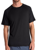 Gaiam Men's Everyday Basic Raglan Top, Midweight Jersey, Size L, Black - Brand New