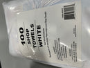 GENERIC 100 SHOP TOWELS, 12X14 IN - WHITE - Brand New