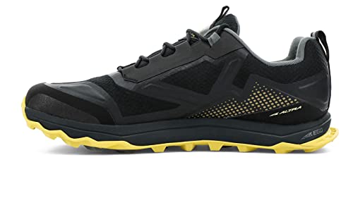 AL0A4VQG070 ALTRA MEN'S LONE PEAK ALL-WEATHER LOW BLACK/YELLOW SIZE 9.5 Like New