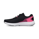 3024888 Under Armour Women Charged Rogue 3, 004 Black/Pink Punk/White, Size 7 Like New