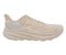 1127896 HOKA ONE ONE Clifton 9 Womens Shoes Shifting Sand/Eggnog Size 8 Like New