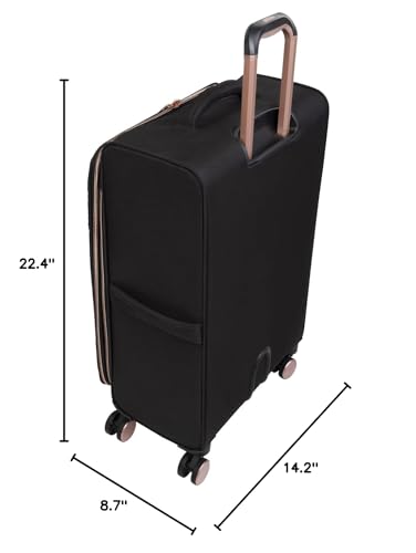 IT LUGGAGE DIVINITY II 22 INCH SOFTSIDE CARRY-ON 8 WHEEL SPINNER - BLACK Like New