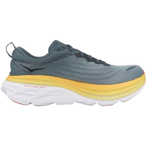 HOKA ONE BONDI 8 MENS SHOES - SIZE: MEN 8.5 - GOBLIN BLUE/MOUNTAIN SPRING - Like New