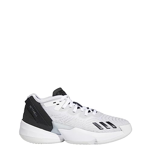 B09KMLCRZS ADIDAS MEN'S D.O.N ISSUE 4 BASKETBALL SHOES, SIZE 7, White/Grey/Grey Like New