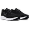 Under Armour Women's Charged Pursuit 3 Big Logo Black/Black/White Size 10.5 Like New