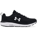 3024590 Under Armour Mens Charged Assert 9 Running Shoe Black/White Size 8 Like New