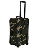 Rockland Journey Softside Upright Luggage Set, Expandable, Camouflage, 4-Piece Like New