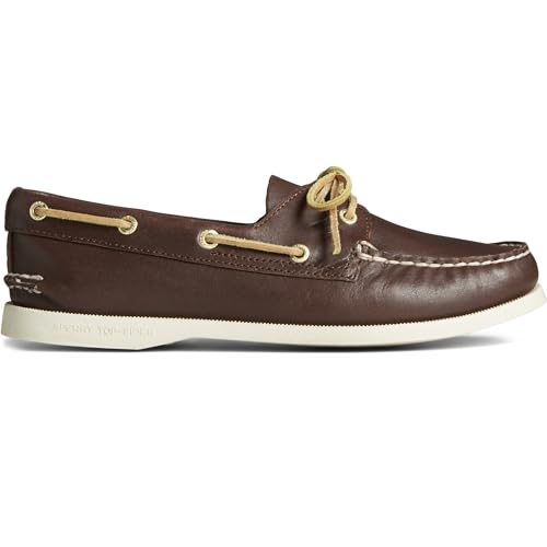 SPERRY WOMEN'S A/O LEATHER SHOE - SIZE 9.5 WOMENS - BROWN Like New