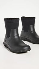 MFS9115NRE HUNTER MEN'S INSULATED TOP ROLL SHERPA BOOTS SIZE 9  BLACK - Like New