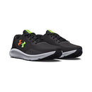 UNDER ARMOUR MEN'S CHARGED PURSUIT 3 - SIZE 9.5 - JET GRAY (100)/BLAZE ORANGE Like New