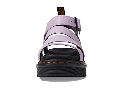 30706308 DR. MARTENS WOMEN'S BLAIRE SANDAL LILAC PISA LEATHER SIZE 7 Like New