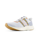 NEW BALANCE FRESH FOAM ARISHI V4 -LIGHT ARCTIC GRAY/SUNFLOWER -SIZE 14 XTRA-WIDE Like New