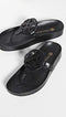 81032 TORY BURCH WOMEN'S MILLER CLOUD SANDALS PERFECT BLACK SIZE 8 Like New