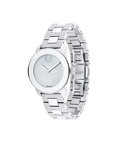 Movado Bold Women's Stainless Steel Case Silver Dial Stainless Steel Bracelet - Like New