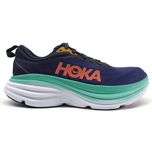 1127952 HOKA ONE ONE Womens Bondi 8 Outer Space Bellwether Blue Size 8 Like New