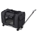 Dog Carrier Pet Backpack with Detachable Wheels Cats Carrier B09MZ6NTJC - Brand New
