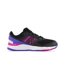 NEW BALANCE KIDS' 680 V6 LACE-UP SHOE - MAGNET/VIBRANT SPRING/BLACK - SIZE 12 - Like New