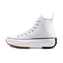 166799C CONVERSE RUN STAR HIKE HIGH TOP SHOES, SIZE 9M/10.5W, WHITE/BLACK/GUM Like New