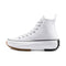 166799C CONVERSE RUN STAR HIKE HIGH TOP SHOES, SIZE 9M/10.5W, WHITE/BLACK/GUM Like New