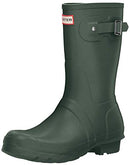 WFS1000RMA HUNTER WOMEN'S ORIGINAL SHORT RAIN BOOT SIZE 7 GREEN - Like New