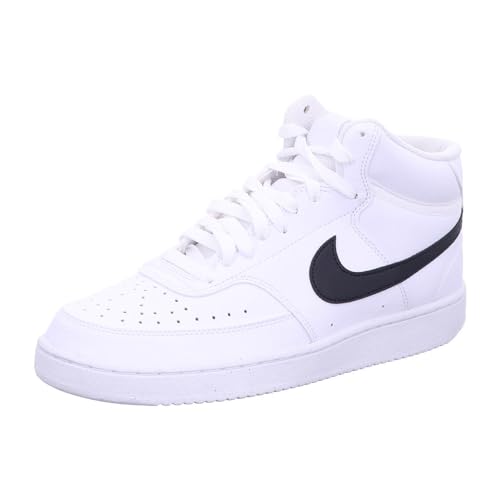 DN3577101 NIKE MEN'S COURT VISION MID SNEAKERS White Black White SIZE 11 - Like New
