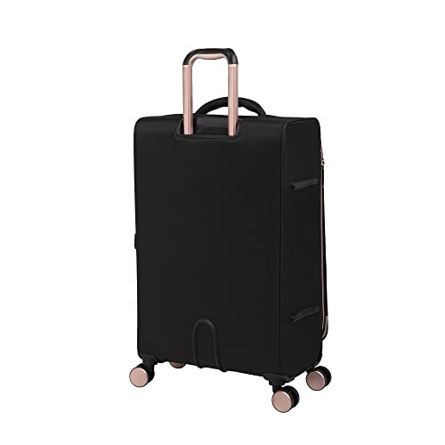 IT LUGGAGE DIVINITY II 22 INCH SOFTSIDE CARRY-ON 8 WHEEL SPINNER - BLACK Like New