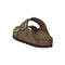 1017951 BIRKENSTOCK ARIZONA BIG BUCKLE NUBUCK NARROW SANDALS MUD GREEN SIZE 10 - Like New